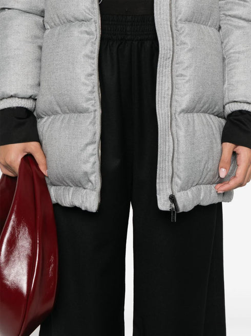 virgin wool-blend trousers